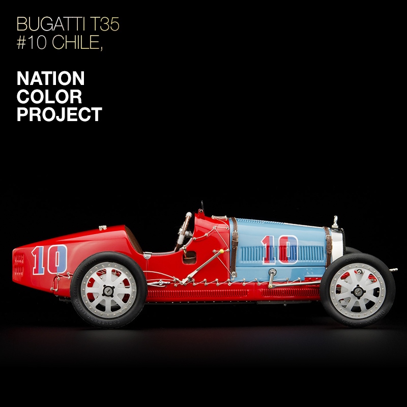CMC 1:18 Bugatti T35 Nation Color Project Chile, 1924
