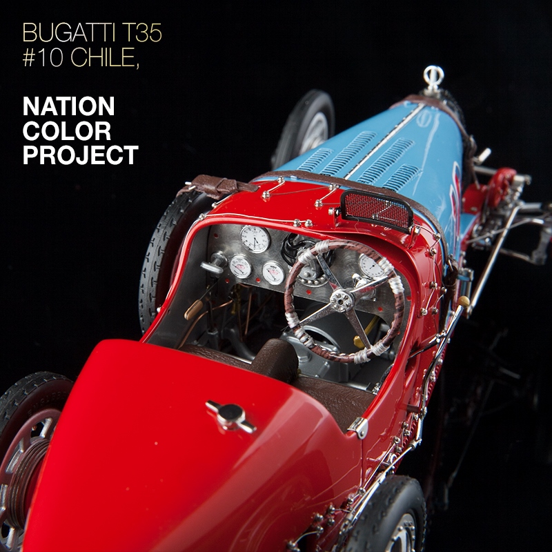 CMC 1:18 Bugatti T35 Nation Color Project Chile, 1924