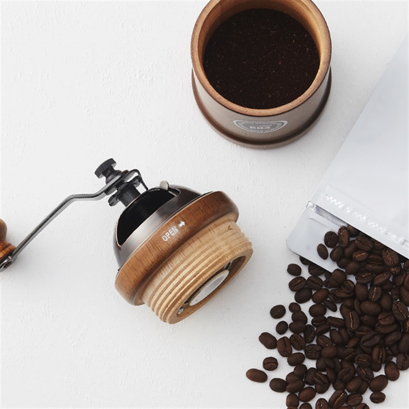 빈플러스 세라믹날 원목 커피 핸드밀 KH4(+청소솔증정)