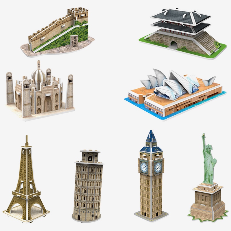 3D 입체퍼즐 미니 세계유명 건축물시리즈 1(8종)