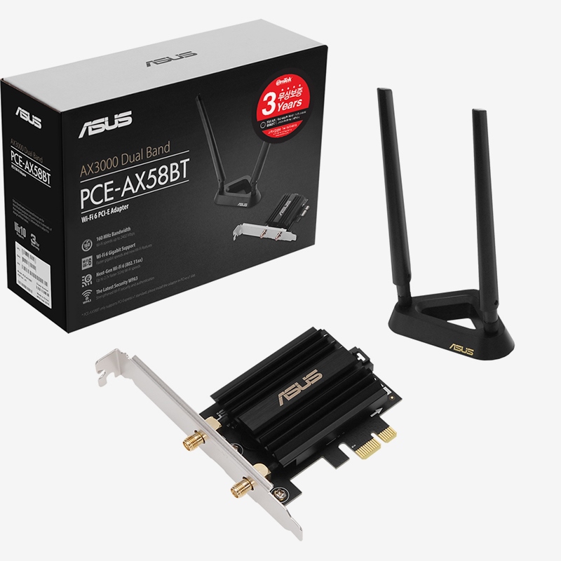 ASUS 무선랜카드 PCIE-AX58BT 