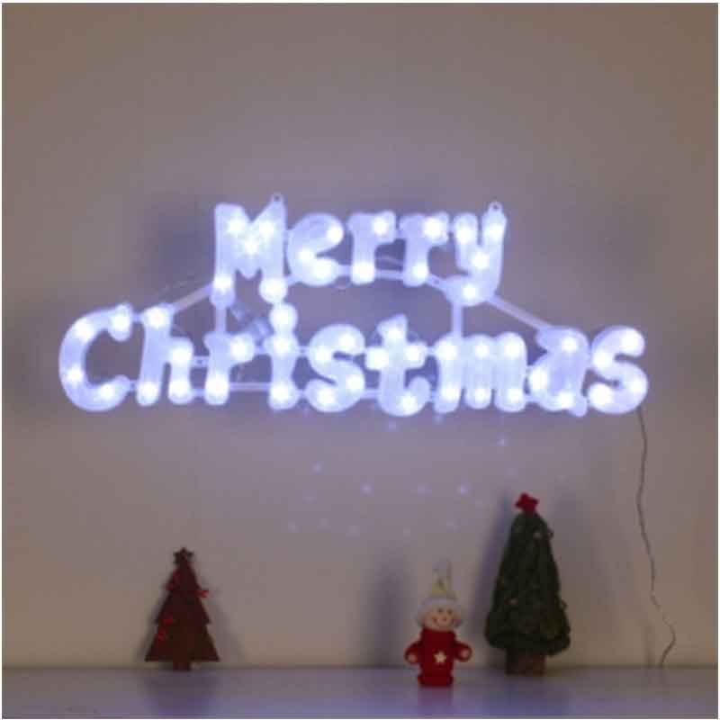 은하수 LED 메리 크리스마스 글자 백색전구(49cm)