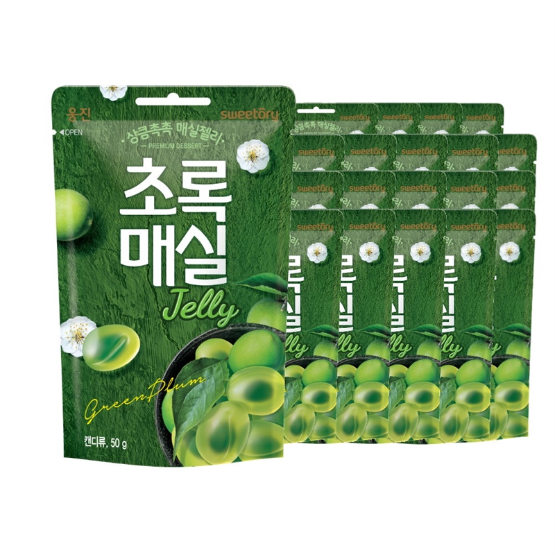 웅진 초록매실 젤리/아침햇살 젤리 50g x 20봉