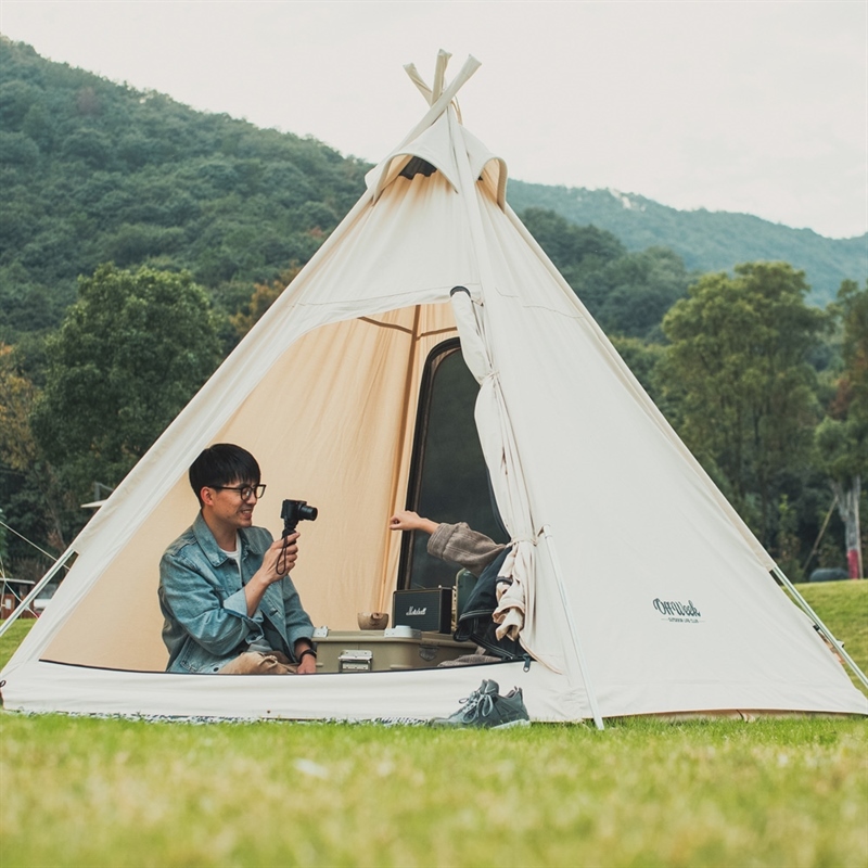  오프위크 감성캠핑 미니 인디언 텐트