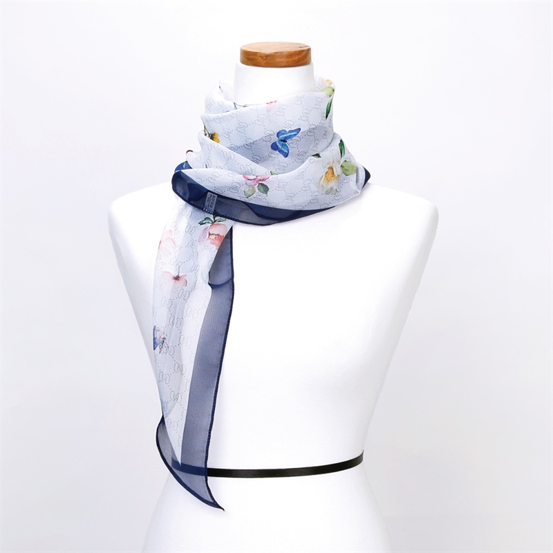 나비 봄 간절기 마름모 패션 스카프 DRN-WSC-0094-화이트