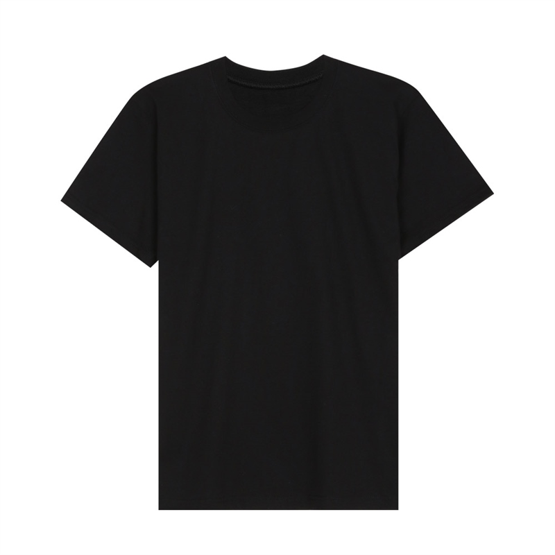 남성 무지 면 반팔 티셔츠 OK-TSH-PJ3-검정