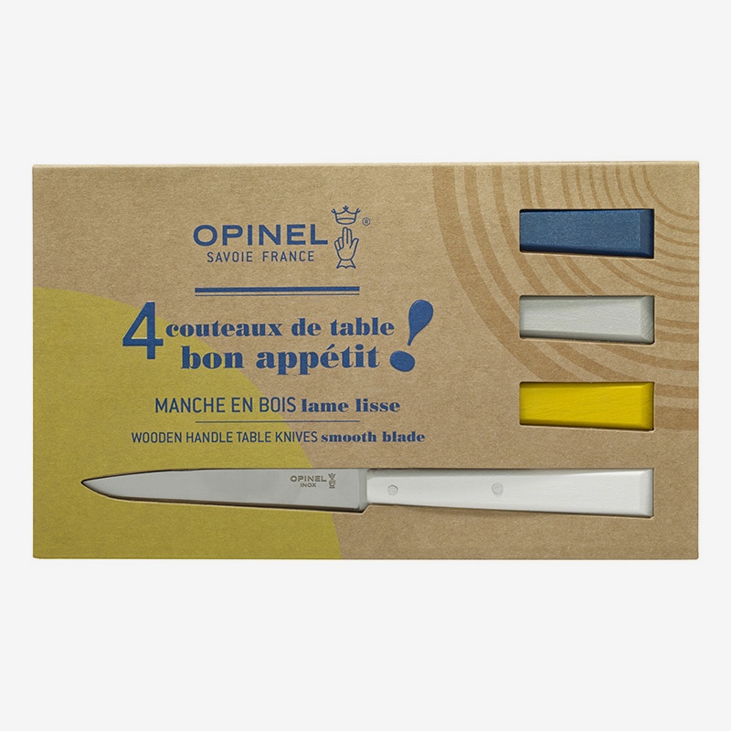 OPINEL NO.125 Bon Appetit 테이블 나이프 4개 세트 (Celeste)