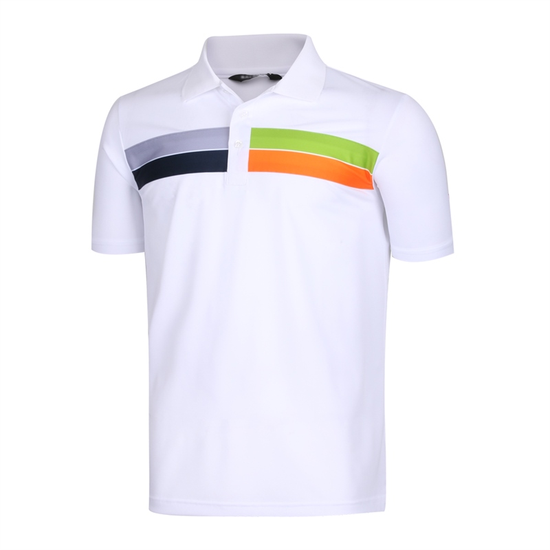 남성 여름 골프웨어 반팔 스판 카라 티셔츠 LM-KAHG-212T205-흰색
