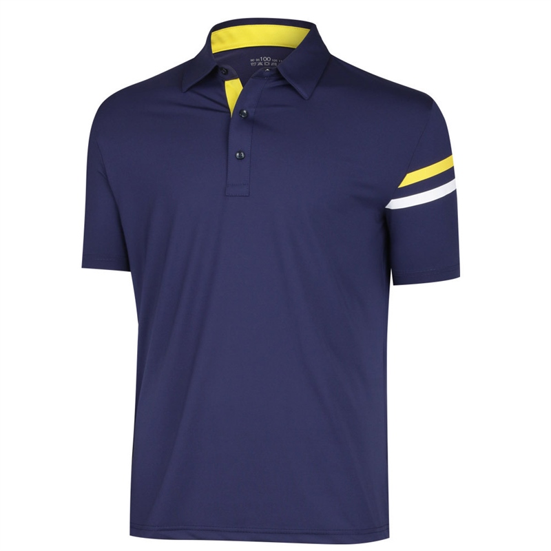 남성 여름 스판 골프 카라넥 반팔 티셔츠 SH-TSHG-UV-37-네이비