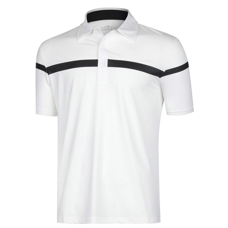 남성 여름 스판 골프 카라넥 반팔 티셔츠 SH-TSHG-UV-36-흰색