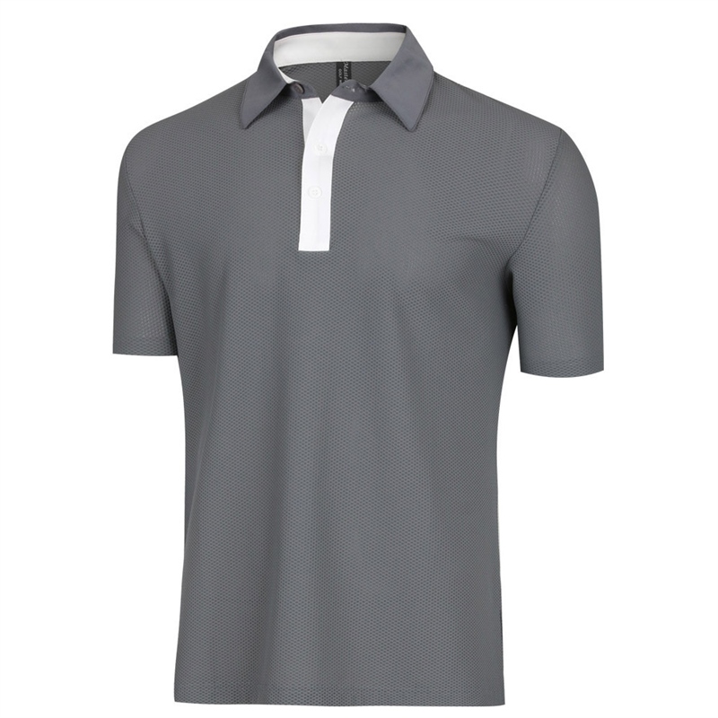 남성 여름 스판 골프 카라넥 반팔 티셔츠 SH-TSHG-906-차콜
