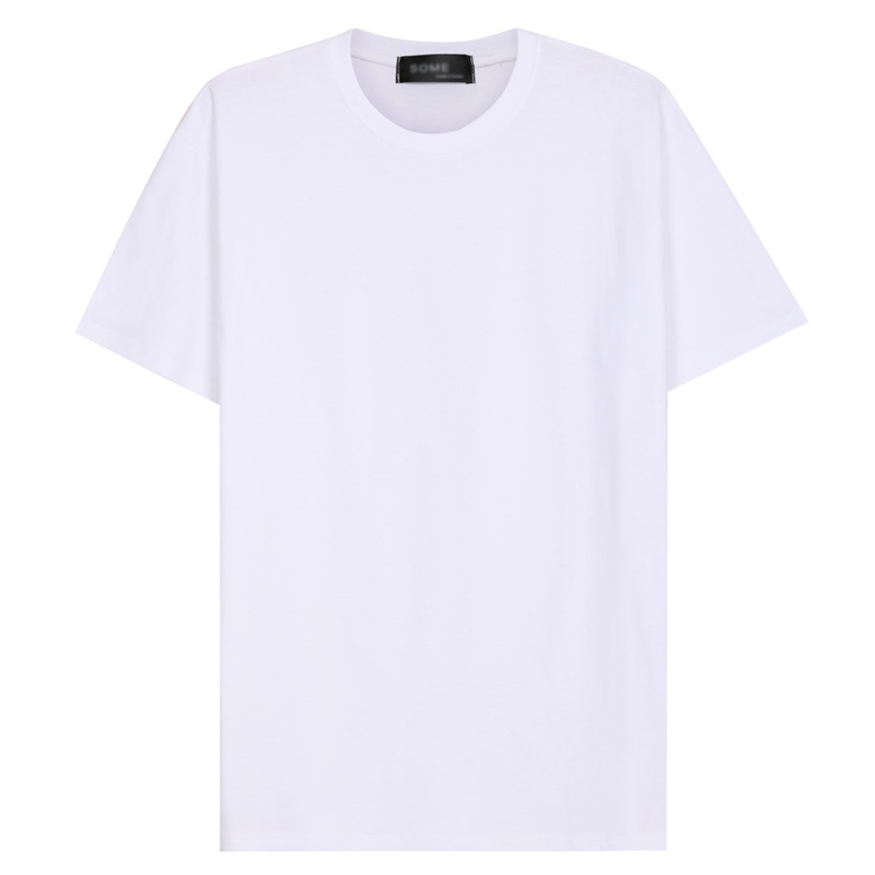 남성 국산 여름 오버핏 캐주얼 레이어드 반팔 면 티셔츠 SO-TSH-SO5-흰색