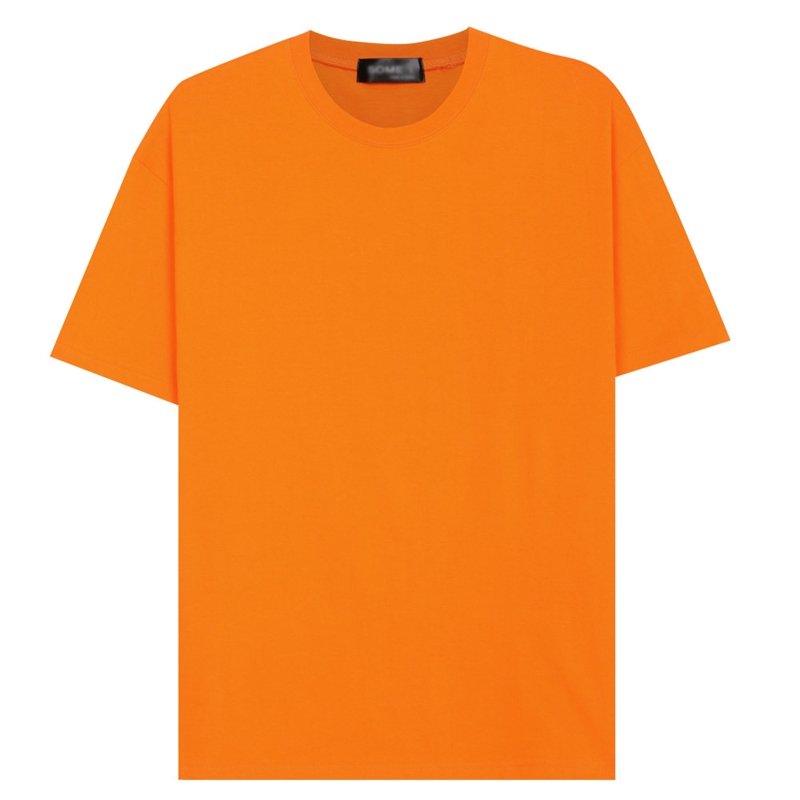 남성 국산 여름 면 캐주얼 반팔 티셔츠 SO-TSH-SO1-오렌지
