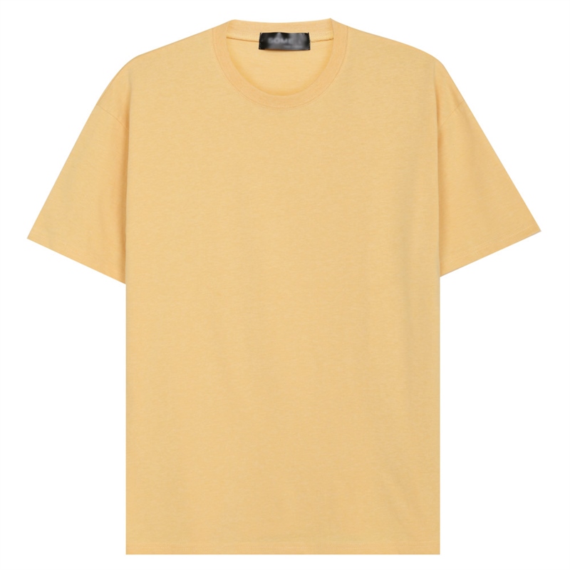 남성 국산 여름 면 캐주얼 반팔 티셔츠 SO-TSH-SO1-옐로우