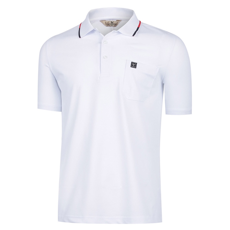 남성 캐주얼 여름 골프웨어 반팔 카라 티셔츠 LM-KAHG-202T2-흰색