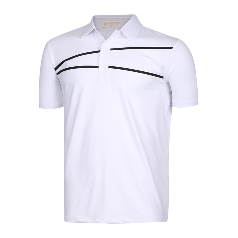 남성 여름 투라인선 골프티셔츠 NA-KAHG-879-흰색