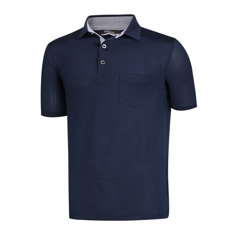 남성 국산 여름 골프웨어 반팔 스판 카라 티셔츠 DD-KAH-1295-네이비