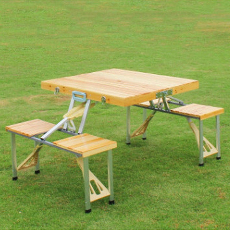 의자까지 일체형 폴딩 캠핑 테이블