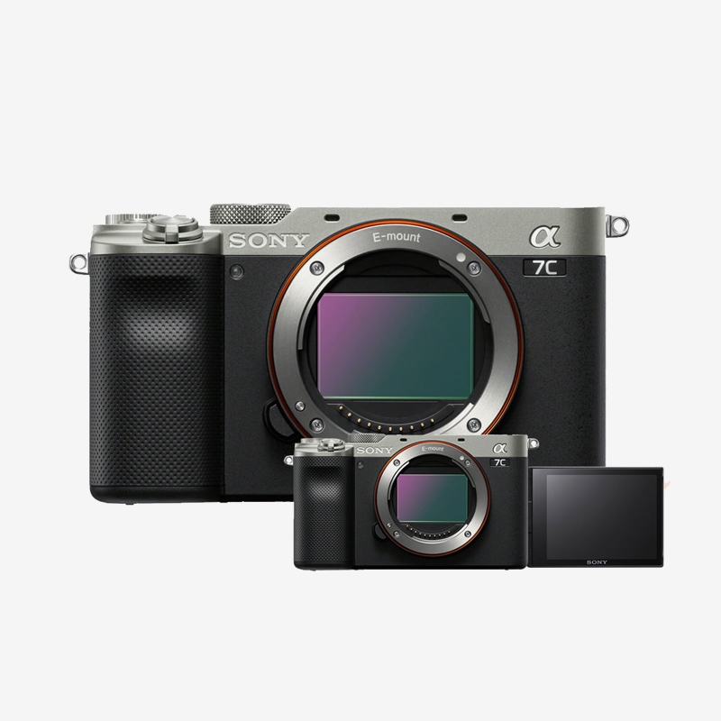 소니 컴팩트 풀프레임 카메라 ILCE-7C / 실버