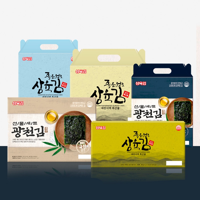 식도락마을 삼육 김 선물세트 10종 - 즐거움의 시작, FUNSHOP 식도락마을 삼육 김 선물세트 10종 [펀샵]